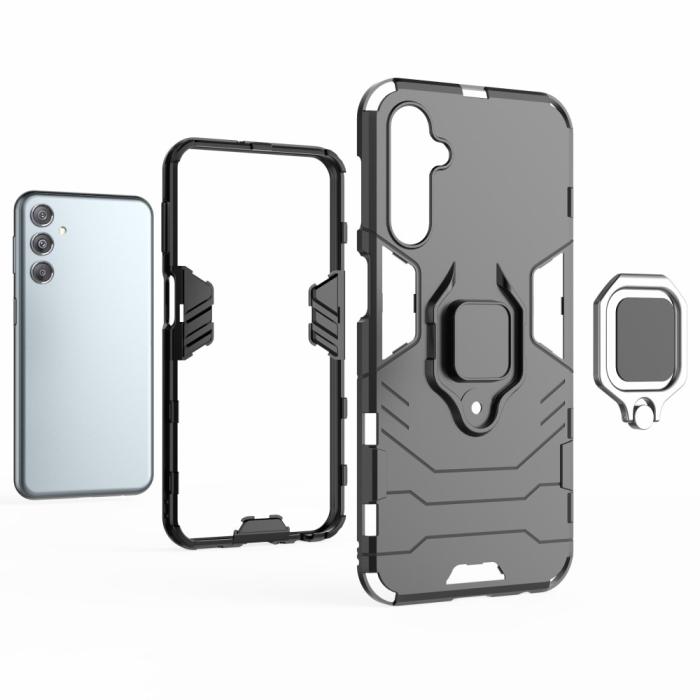 Bild 4,  Samsung Galaxy S23 FE Skal Hybrid Armor Ring Svart