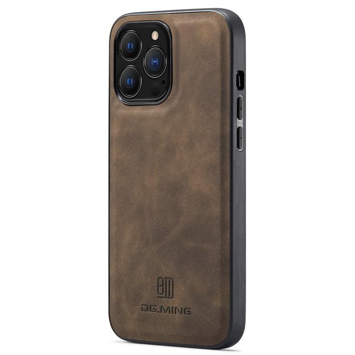 Bild 2, DG.MING DG.MING iPhone 14 Pro Skal Läderbelagt Mörk Brun