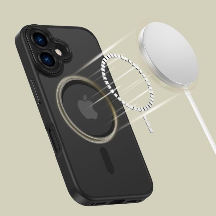 Bild 5, Tech-Protect Tech-Protect iPhone 16 Skal MagSafe MagCam Matt Svart