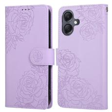  Samsung Galaxy A07 Fodral Med Tryck Blommor Lila