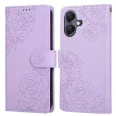  Samsung Galaxy A07 Fodral Med Tryck Blommor Lila