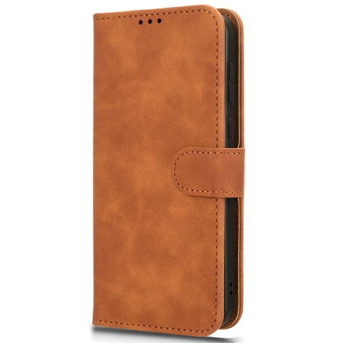 Bild 6,  Honor Magic7 Pro Fodral Läder Skin Feel Brun