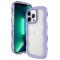  iPhone 15 Pro Max Skal Wavy Hybrid Transparent/Lila