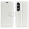  Sony Xperia 1 VI Fodral Litchi Läder Vit