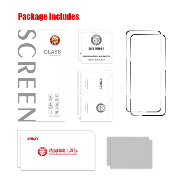Bild 5, ENKAY ENKAY Nothing Phone 3a Lite 2-PACK Skärmskydd Härdat Glas