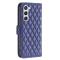  Samsung Galaxy S24 Fodral Diamond Läder Blå