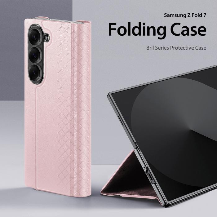 Bild 3, DUX DUCIS DUX DUCIS Samsung Galaxy Z Fold 7 Fodral Bril Series Rosa