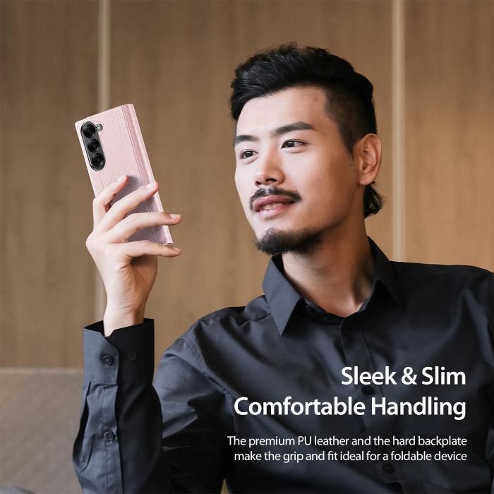 Bild 4, DUX DUCIS DUX DUCIS Samsung Galaxy Z Fold 7 Fodral Bril Series Rosa