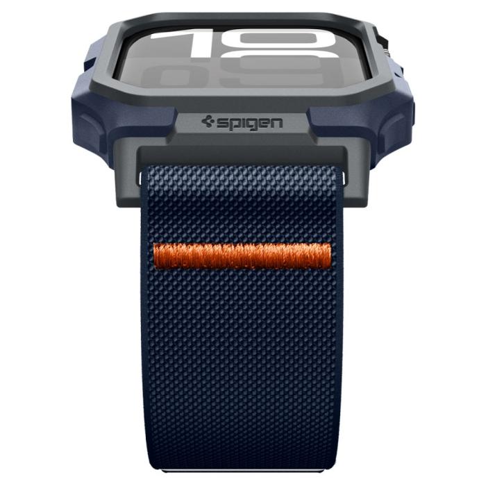 Bild 4, Spigen Spigen Apple Watch 11/10 (46 mm) Skal/Armband Lite Fit 'Pro' Navy Blue