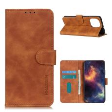 KHAZNEH Xiaomi Mi 11 - KHAZNEH Retro L&auml;der Fodral - Brun