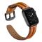  Äkta Läder Armband Apple Watch 42/44/45/46/49 mm Brun
