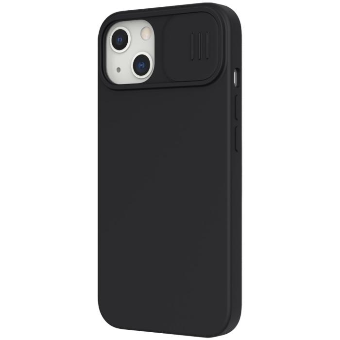 Bild 3, NILLKIN iPhone 13 Pro - NILLKIN MagSafe CamShield Silky Liquid Skal - Svart