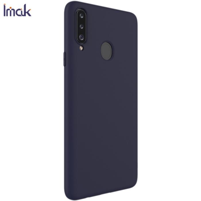 Bild 3, IMAK Samsung Galaxy A20s - IMAK Matt TPU Skal - Blå