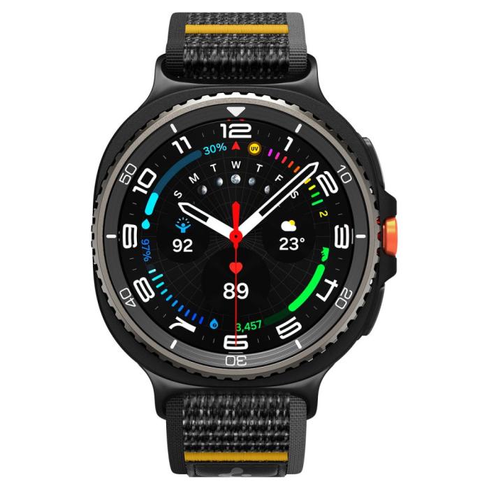 Bild 2, Spigen Spigen Galaxy Watch 8 46/44/40 mm Klockarmband Athlex Air Svart