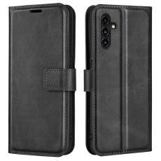  Samsung Galaxy A14 4G/5G Fodral L&auml;der Svart