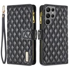 BINFEN BINFEN Galaxy S24 Ultra Fodral Diamond Multifunktionell Svart