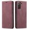 CASEME CASEME Samsung Galaxy S22 Plus Fodral Retro Läder Vinröd