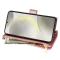  Samsung Galaxy S25 Fodral Läder Rhombus Roséguld