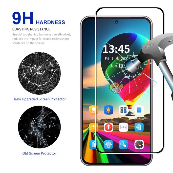 Bild 3, ENKAY ENKAY Galaxy S25 FE 2-PACK Skärmskydd Heltäckande Härdat Glas