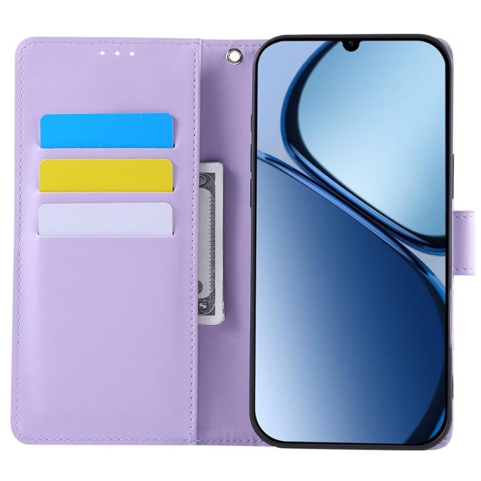 Bild 2,  Samsung Galaxy A07 Fodral Med Tryck Blommor Lila
