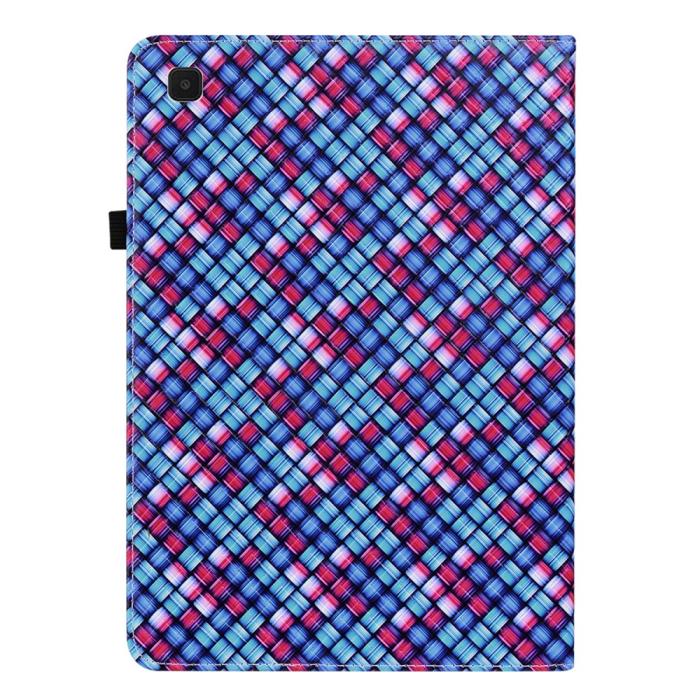 Bild 3,  Samsung Galaxy Tab A7 Lite (2021) Fodral Vävd Textur Blå/Rosa