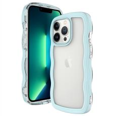  iPhone 15 Pro Max Skal Wavy Hybrid Transparent/Gr&ouml;n