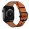  Äkta Läder Armband Apple Watch 42/41/40/38 mm - Brun