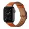  Äkta Läder Armband Apple Watch 42/41/40/38 mm - Brun