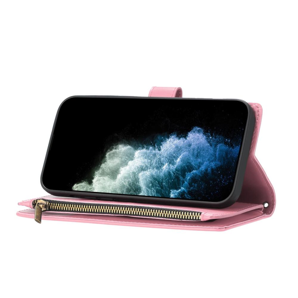 Samsung Galaxy S26 Ultra Fodral Multifunktionellt Läder Rosa