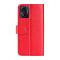  Motorola Moto E13 Fodral Crazy Horse Läder Röd