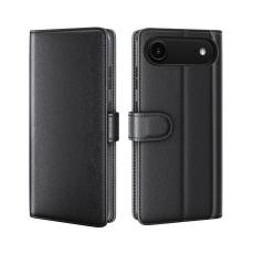  iPhone Air Fodral Premium &Auml;kta L&auml;der Svart