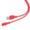 BASEUS BASEUS 1.2m Lightning Kabel 2.4A - Röd