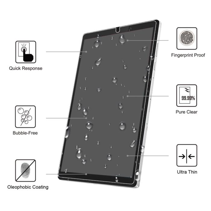 Bild 2,  Lenovo Tab M10 HD (2nd Gen) - Heltäckande Skärmskydd I Härdat Glas