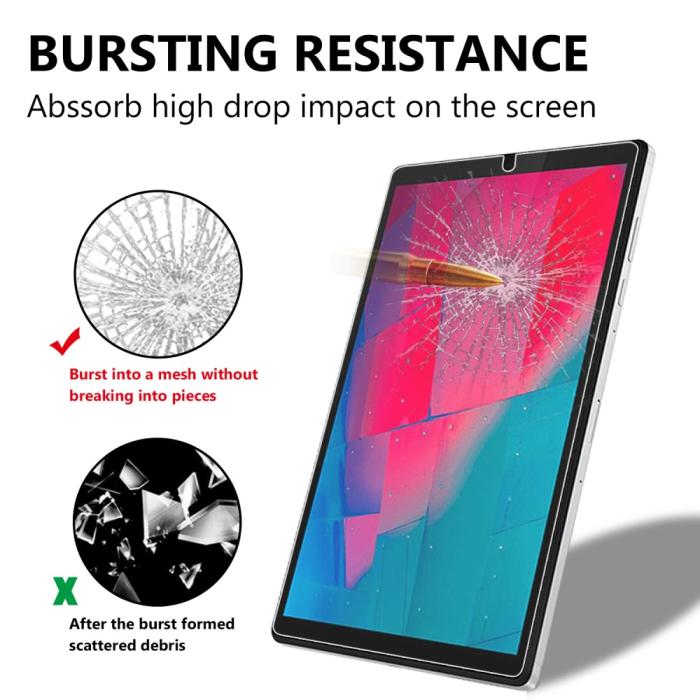 Bild 3,  Lenovo Tab M10 HD (2nd Gen) - Heltäckande Skärmskydd I Härdat Glas