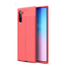  Samsung Galaxy Note 10 - Litchi l&auml;derskal - R&ouml;d
