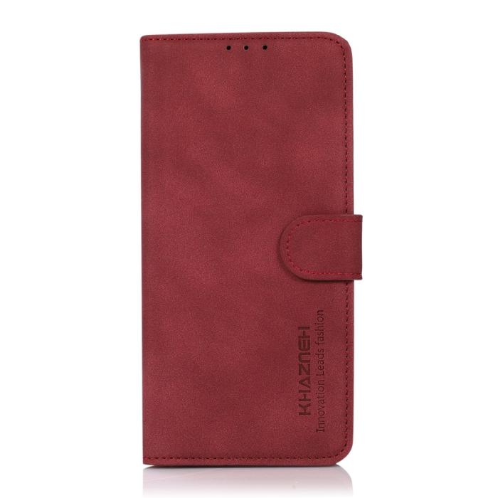 Bild 2, KHAZNEH KHAZNEH Xiaomi Redmi Note 11 4G Fodral Retro Läder Röd