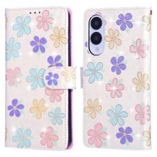  Samsung Galaxy S25 Edge Fodral RFID F&auml;rgglada blommor