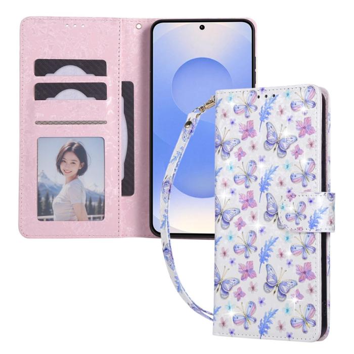 Bild 5,  Samsung Galaxy S25 Edge Fodral RFID Fjärilar / Blommor