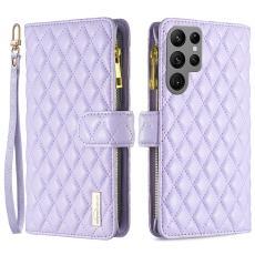 BINFEN BINFEN Galaxy S24 Ultra Fodral Diamond Multifunktionell Lila