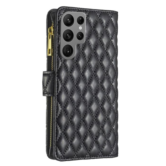 Bild 6, BINFEN BINFEN Galaxy S24 Ultra Fodral Diamond Multifunktionell Svart