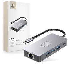 Tech-Protect Tech-Protect 9in1 USB-C Hub - USB-C/USB 3.0/2.0/HDMI/SD/TF/RJ45