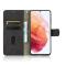  Samsung Galaxy S21 FE Fodral Skin Touch Läder Svart