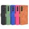  Samsung Galaxy S21 FE Fodral Skin Touch Läder Svart