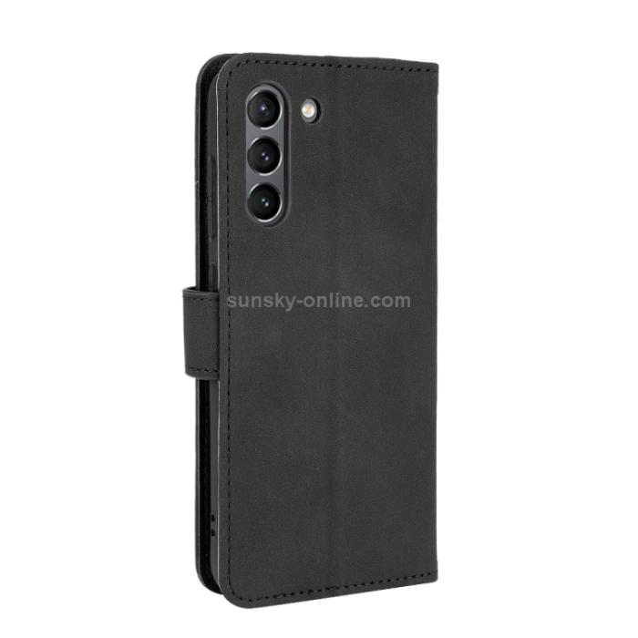 Bild 3,  Samsung Galaxy S21 FE Fodral Skin Touch Läder Svart
