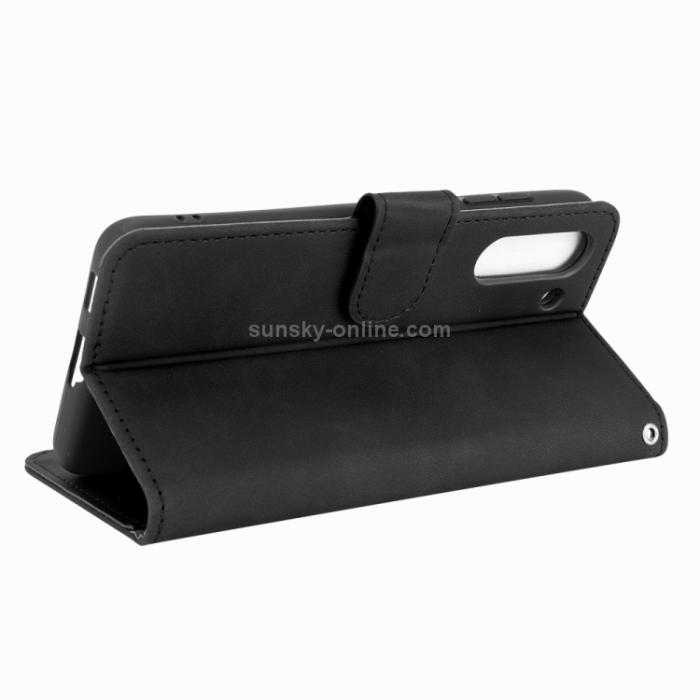 Bild 5,  Samsung Galaxy S21 FE Fodral Skin Touch Läder Svart