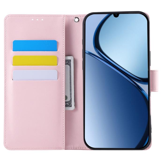 Bild 2,  Samsung Galaxy A07 Fodral Med Tryck Blommor Roséguld