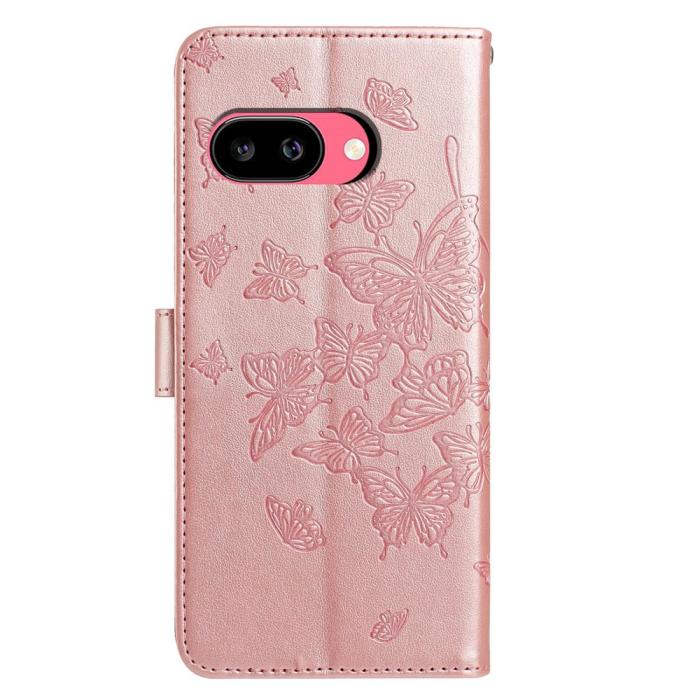 Bild 5,  Google Pixel 10a Fodral Med Fjäril Tryck Roséguld
