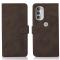 KHAZNEH KHAZNEH Motorola Moto G51 Fodral Retro Läder Brun
