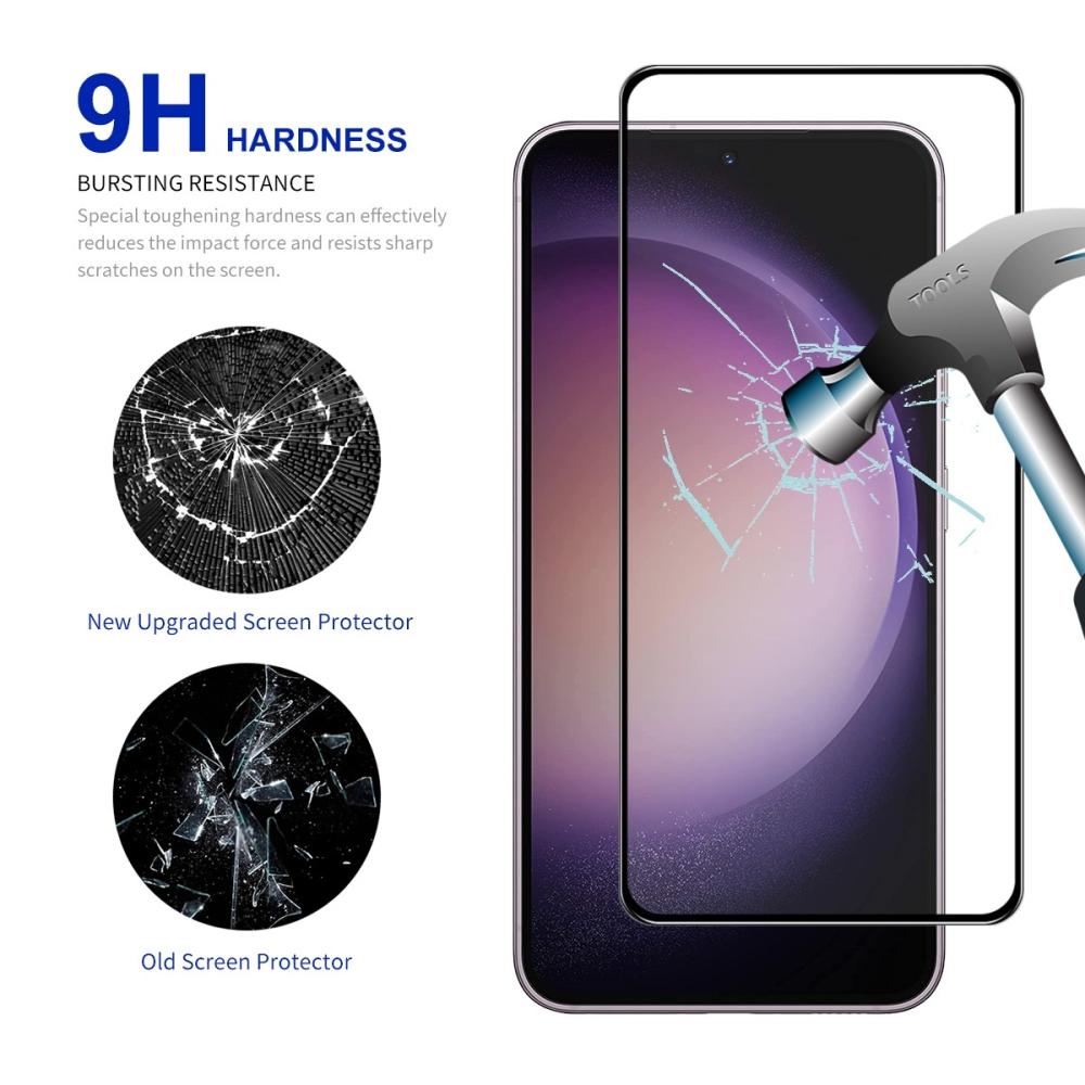  2-Pack Samsung Galaxy A55 Heltäckande Skärmskydd i Härdat Glas