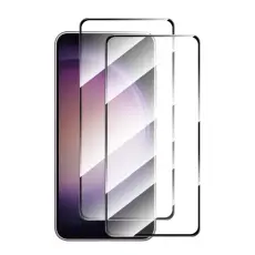  2-Pack Samsung Galaxy S24 FE Helt&auml;ckande Sk&auml;rmskydd i H&auml;rdat Glas